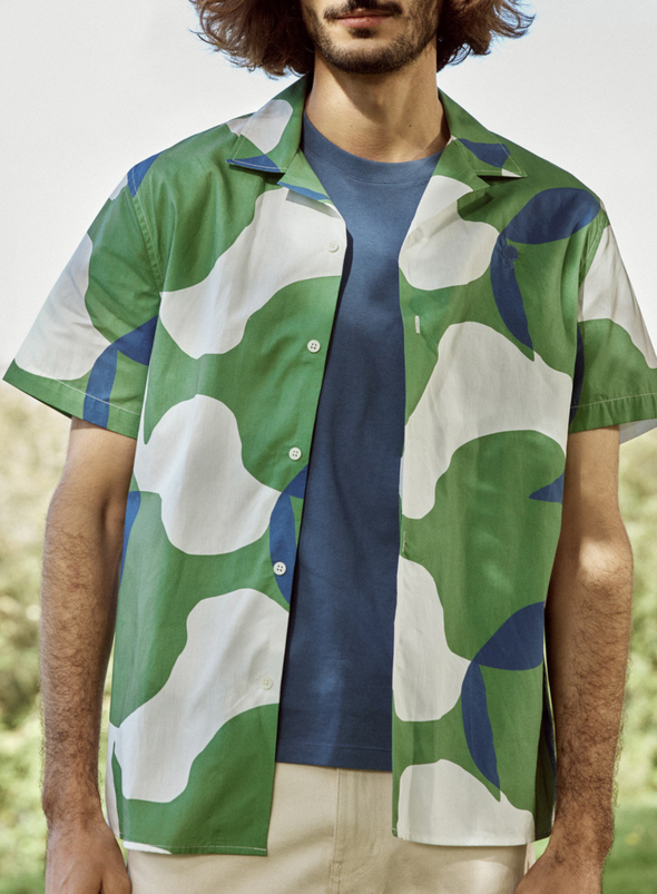 Vimy Woven Shirt in Ecru from Faguo