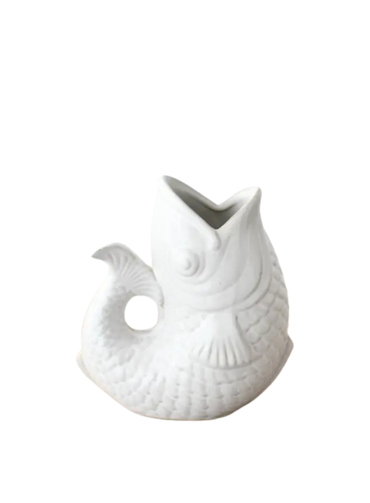 Gainsborough Giftware White Fish Vase 14.7cm