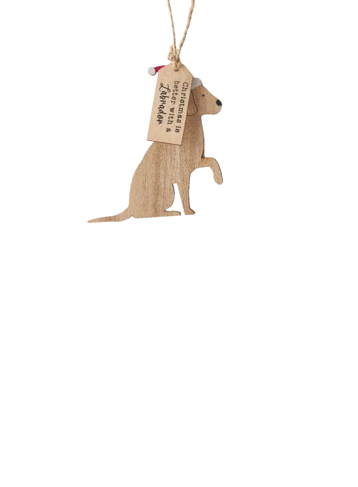 Christmas Labrador Hanger, 10cm from Gainsborough Gitftware