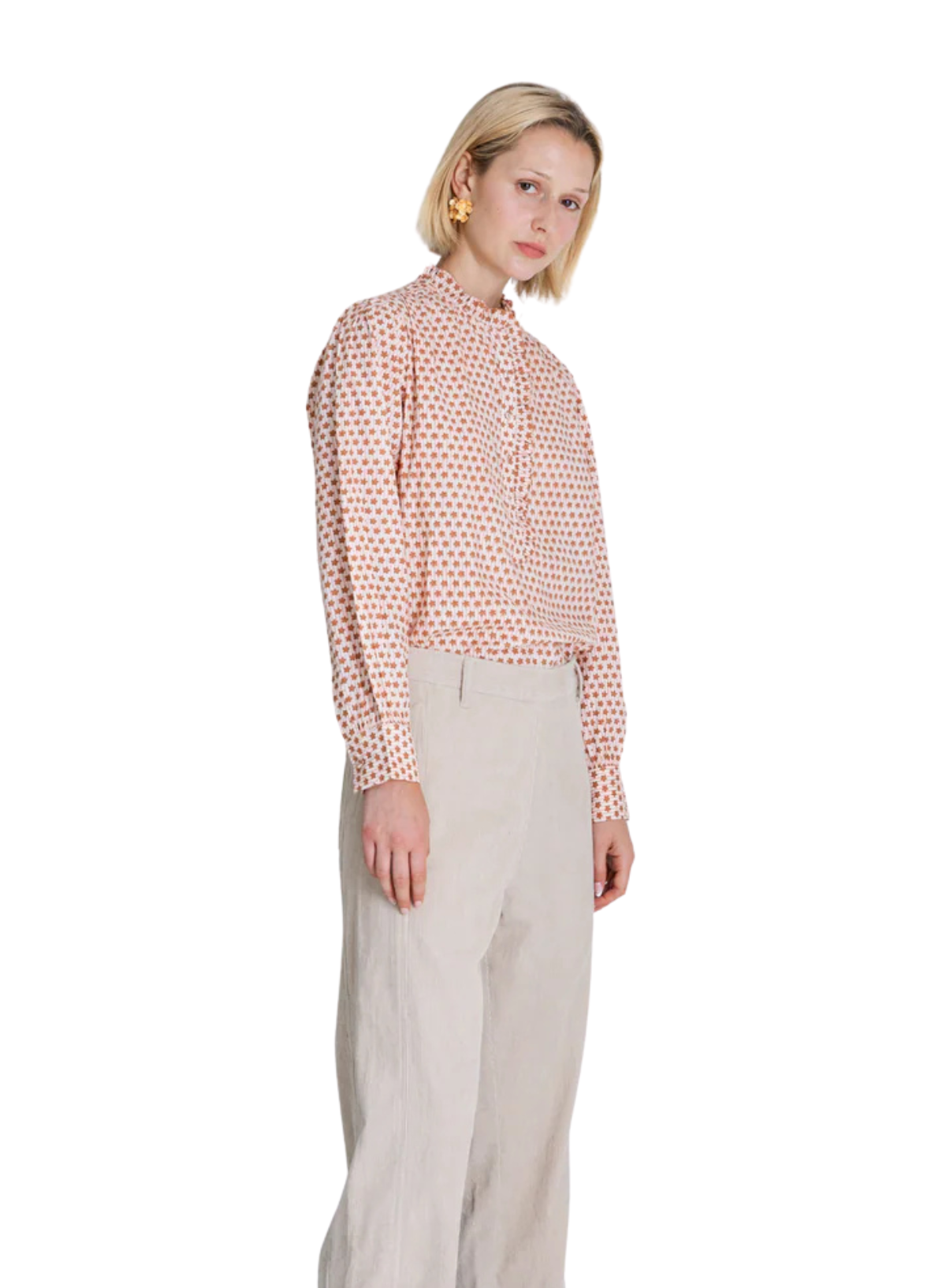 Anais Shirt in Cinnamon/Blush from Bonté