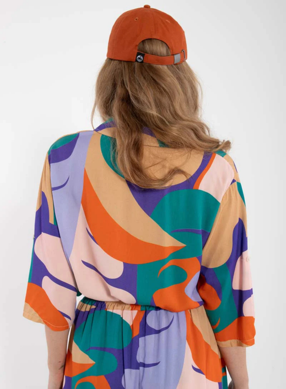 Danesolidary Viscose Shirt in Cold Purple from Danefae