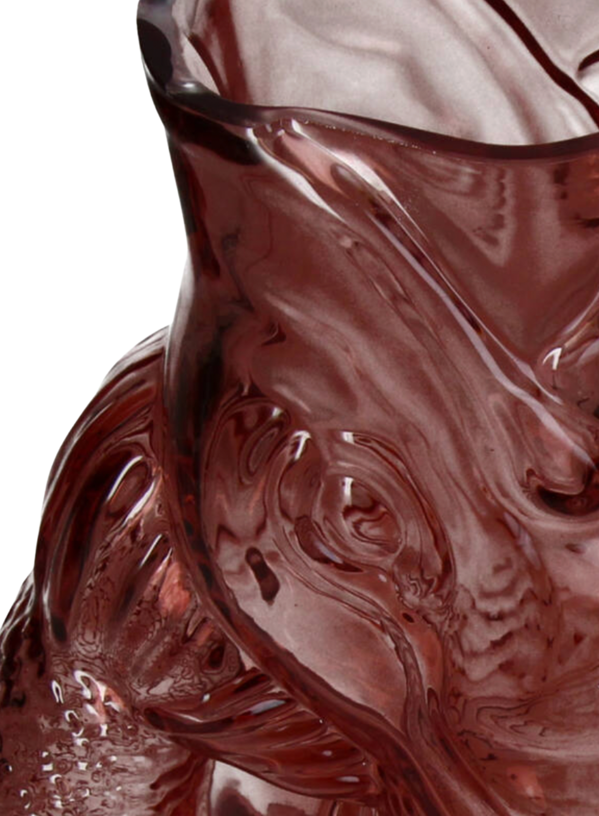 Kersten Orange Glass Fish Vase