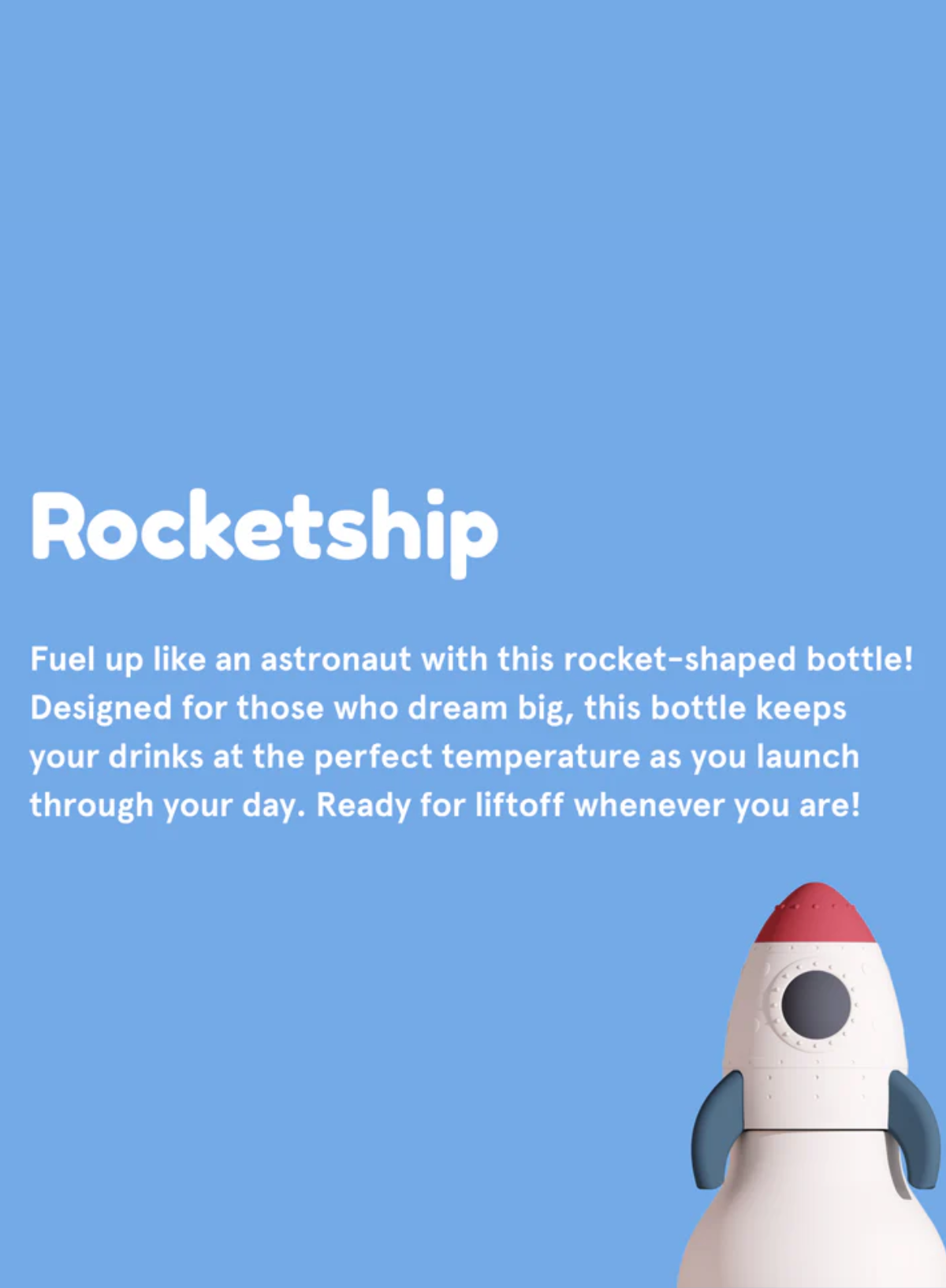 Asobu Rocket Stainless Steel Water Bottle