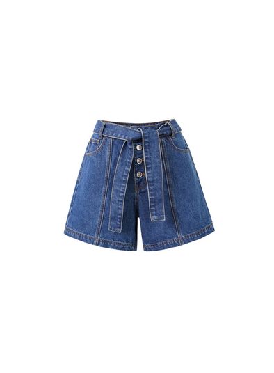 Nema Shorts in Blue Jean from FRNCH