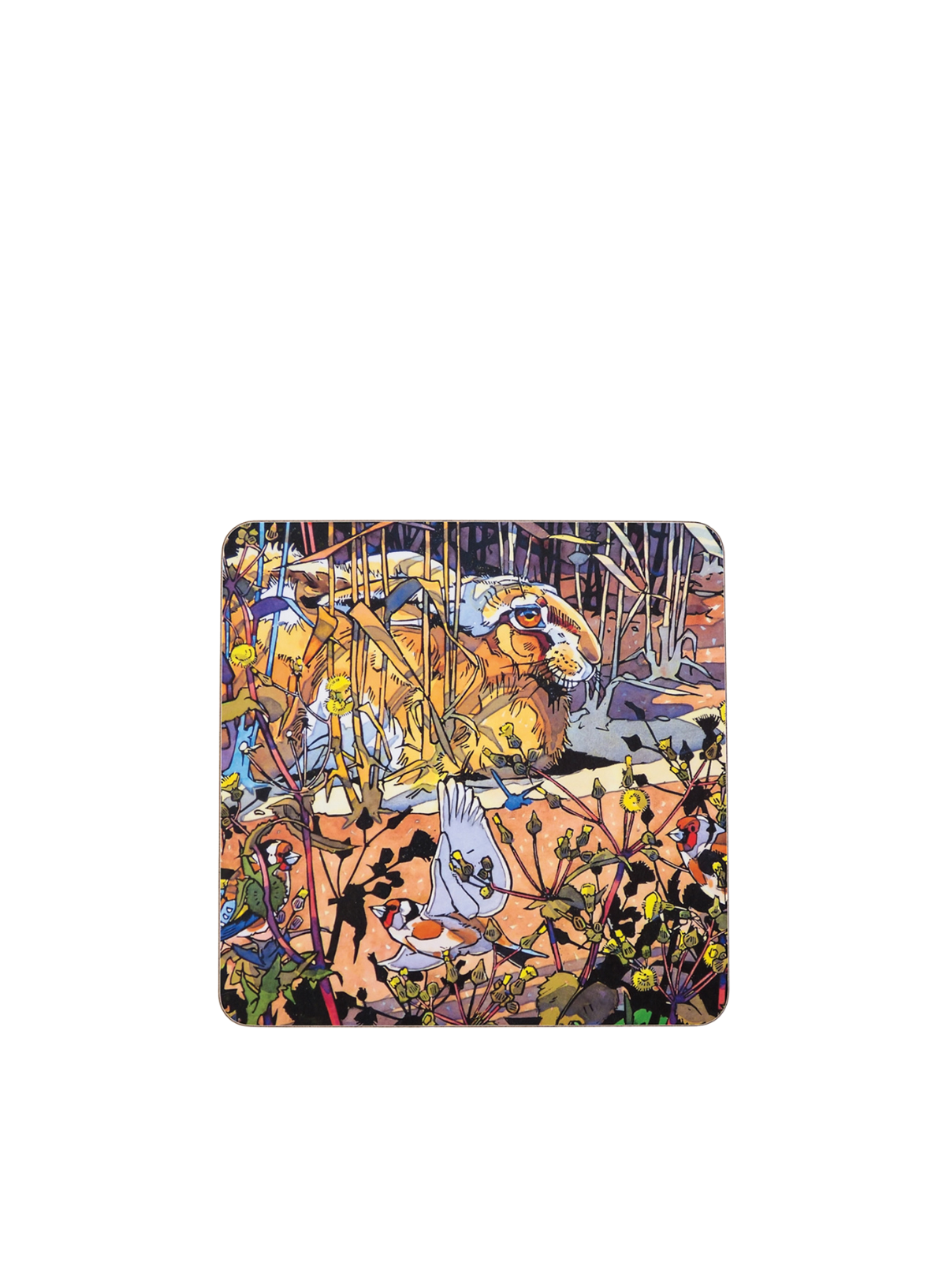 Hare Goldfinch Coaster from Red Hare Publishing