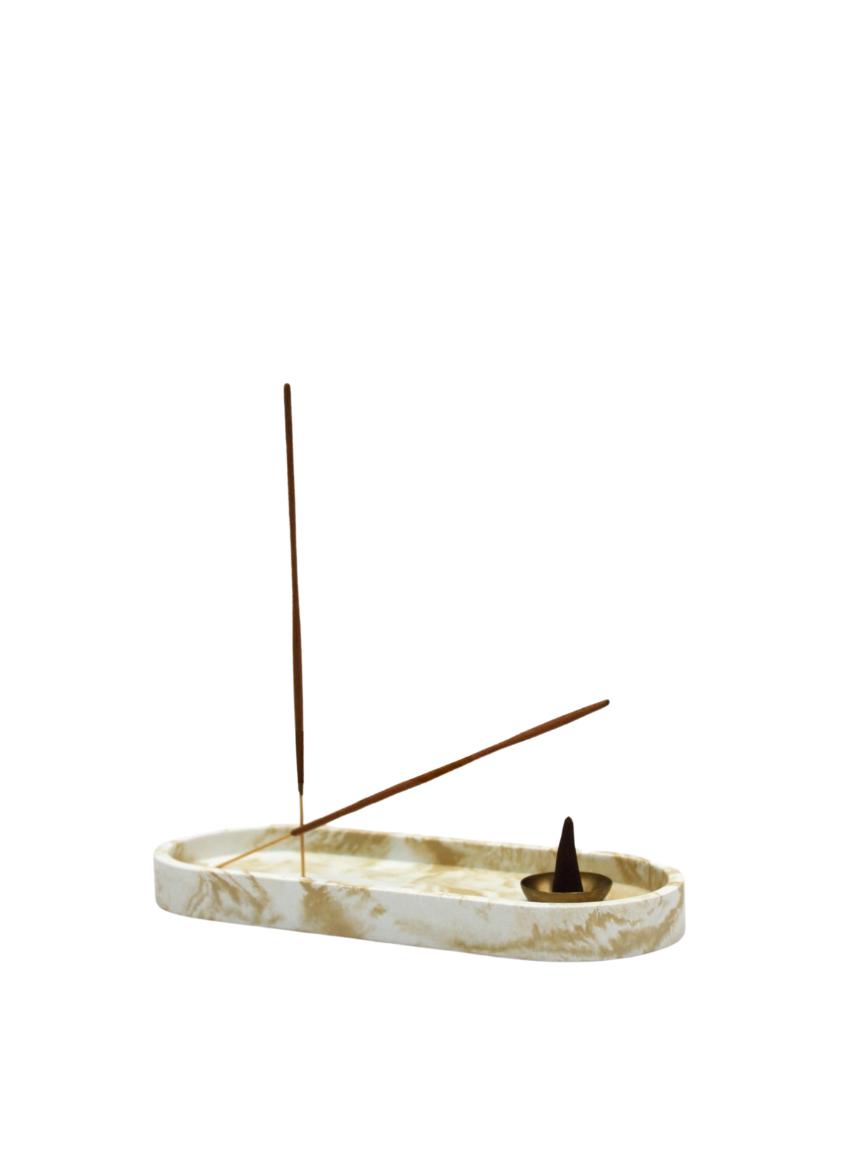 Studio 2 Multi Functional Incense Holder in Cream Nude from wxy.