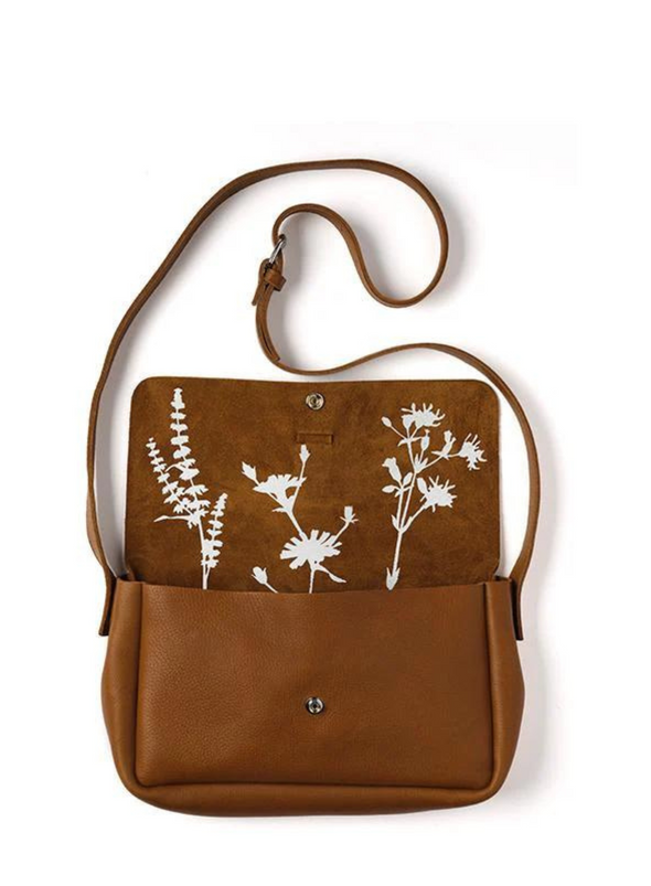 Picking Flowers Medium Bag in Cognac Used Look from Keecie