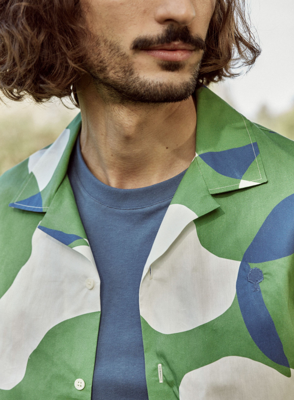 Vimy Woven Shirt in Ecru from Faguo