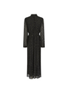 Naomi Metallic Jacquard Dress in Black from Nooki
