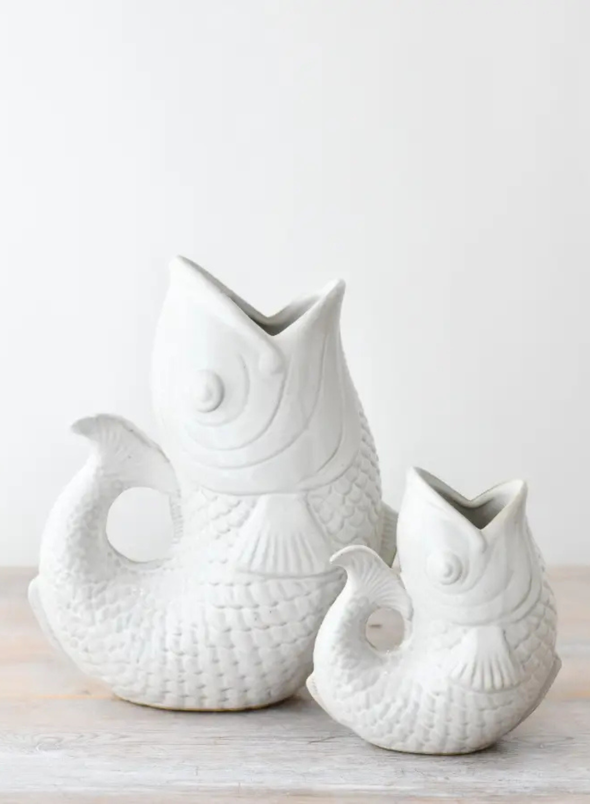 Gainsborough Giftware White Fish Vase 14.7cm
