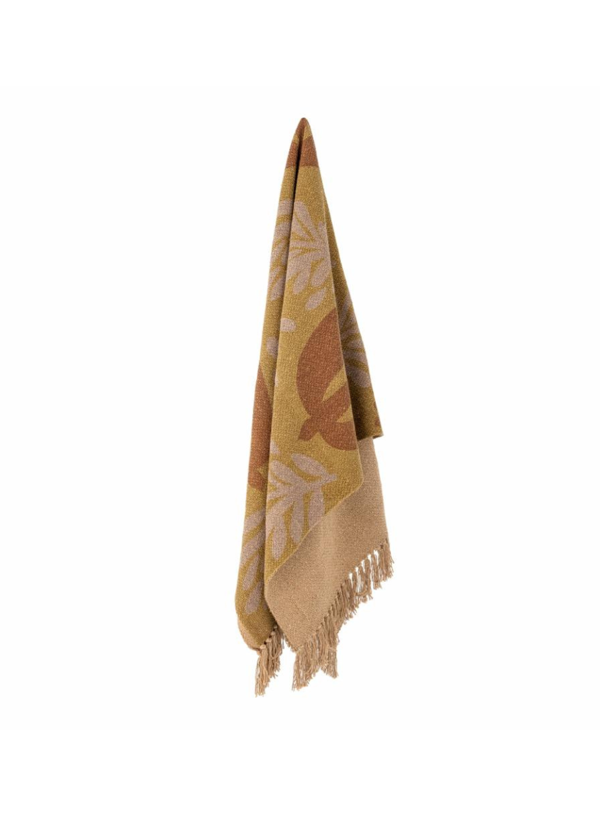 Lark Yellow Recycled Throw from Bloomingville