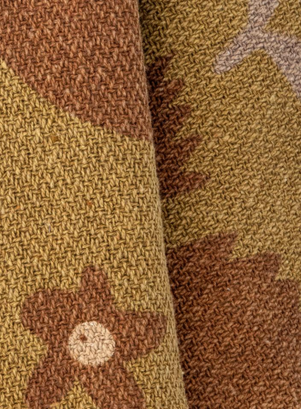 Lark Yellow Recycled Throw from Bloomingville