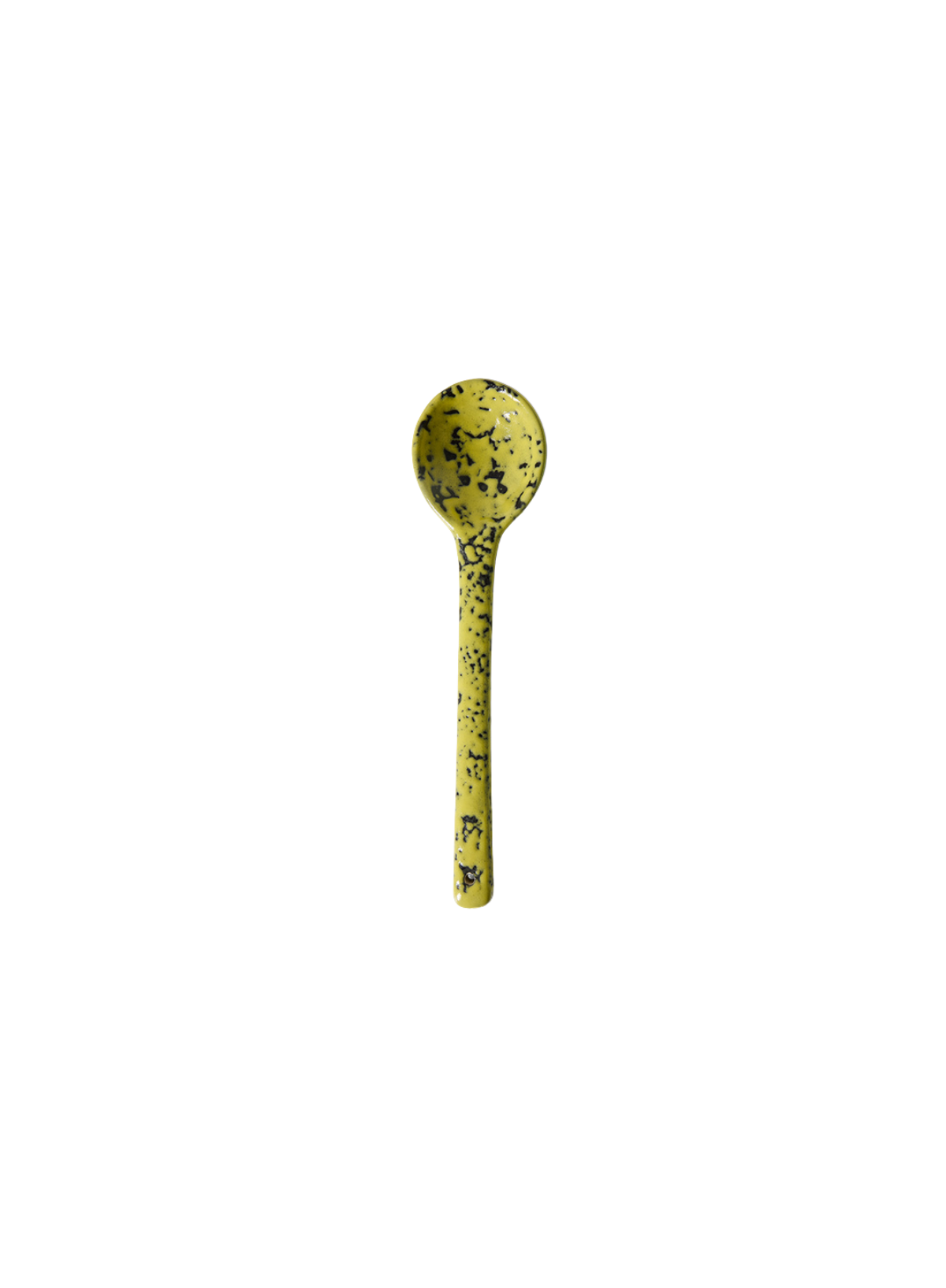 HK Living 70s Ceramics Serving Spoon in Mines Yellow