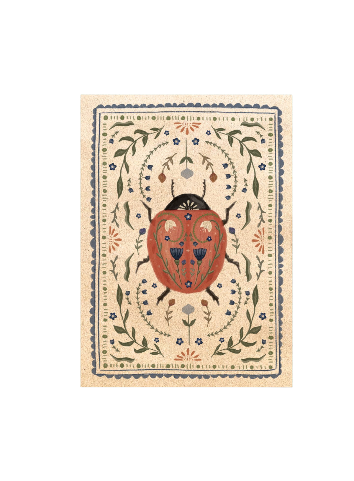 East of India Insect print Ladybird