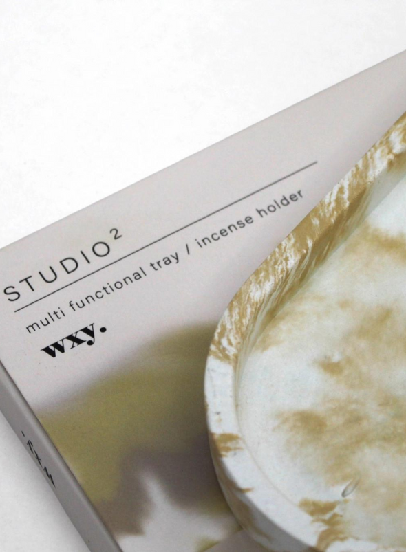 Studio 2 Multi Functional Incense Holder in Cream Nude from wxy.