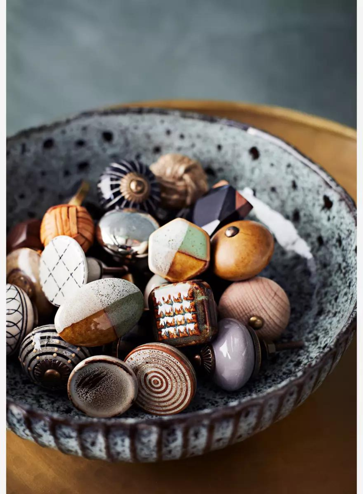 Jazz Stoneware Door Knob from Madam Stoltz