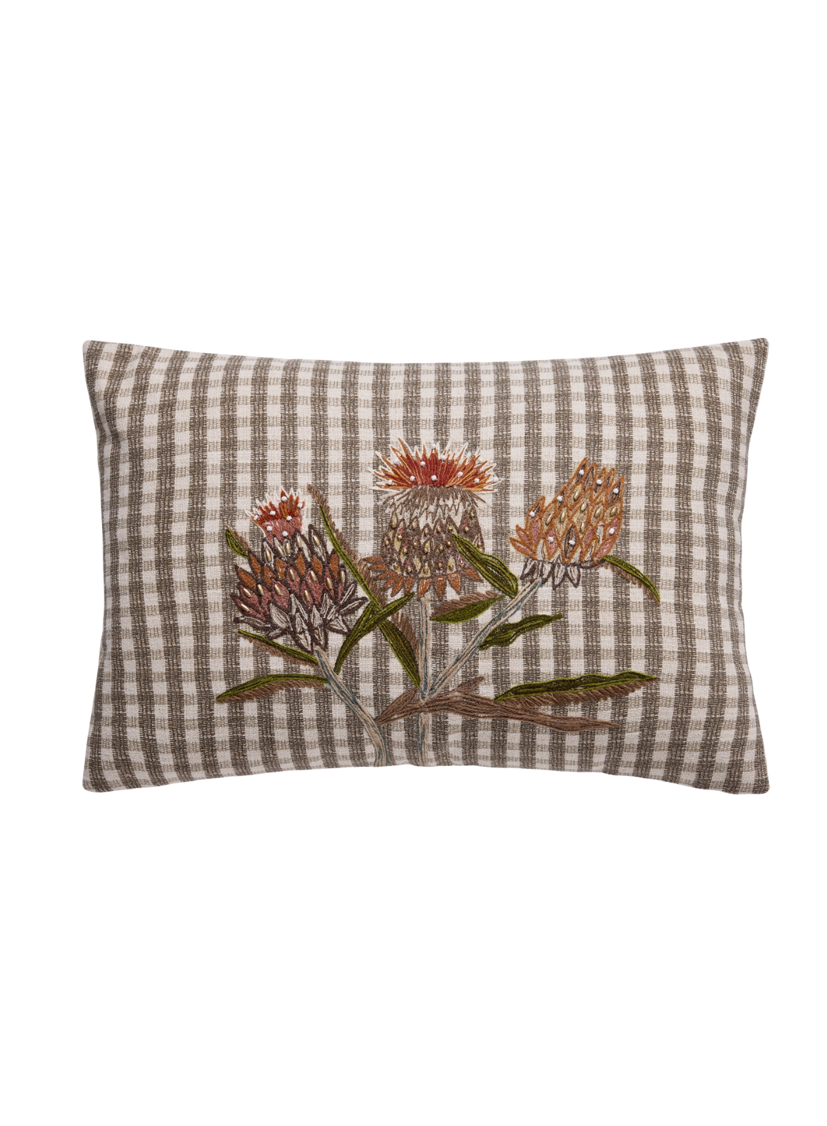 Peking Handicraft Harvest Flower Embroidered Pillow