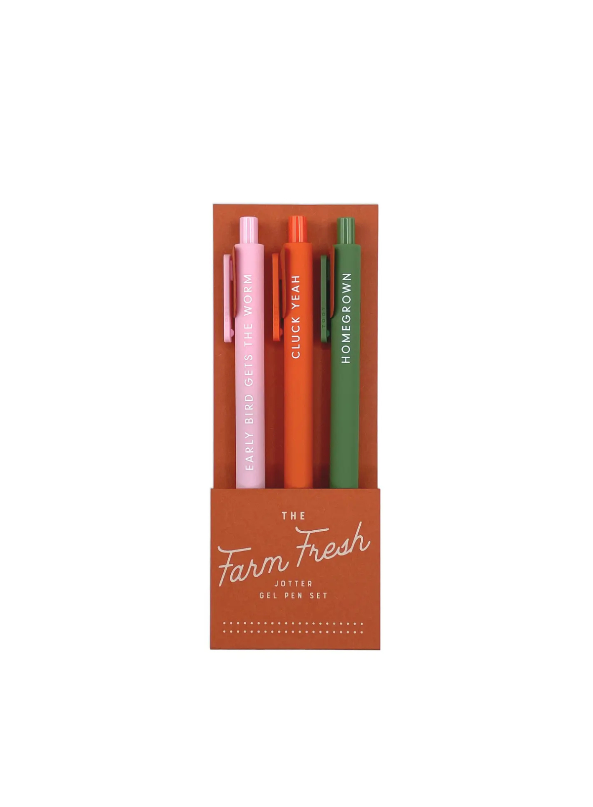 Farm Fresh Jotter Gel Pen: Set of 4 from Ruff House Print Shop