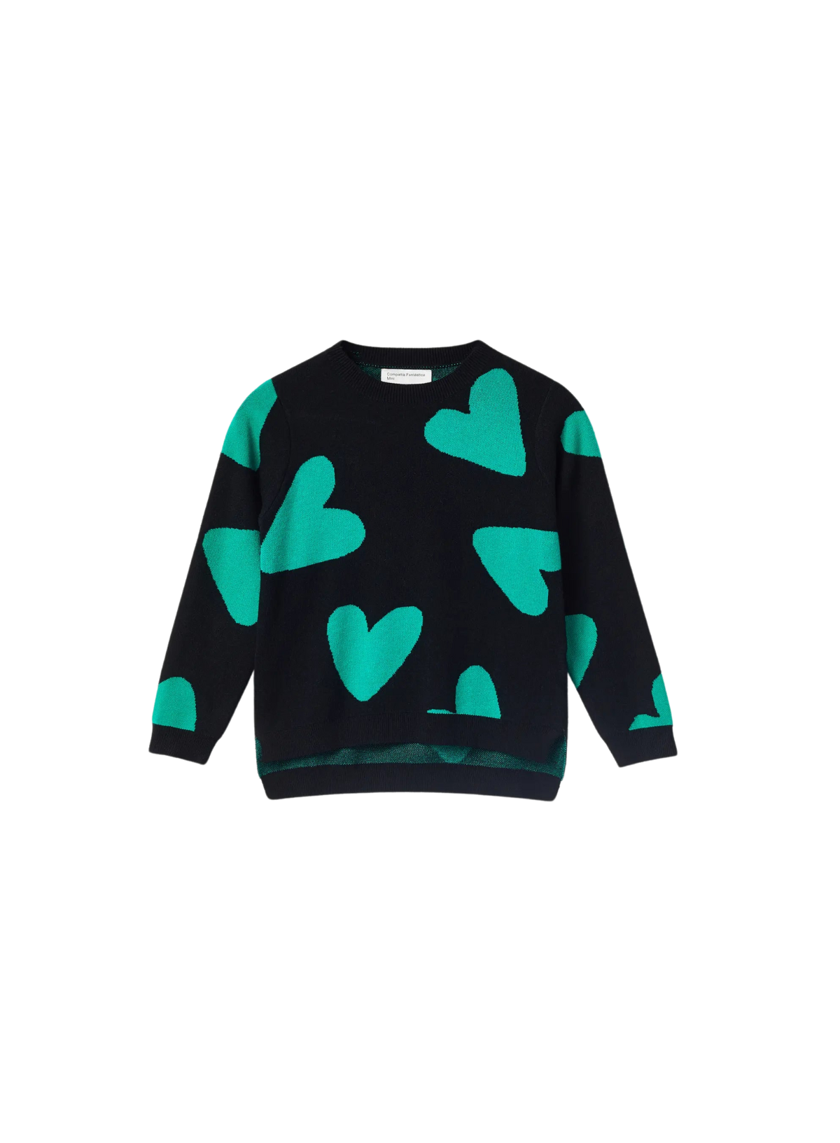 Heart Jumper in Green from Compañia Fantastica Mini