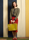 Vera Jacquard Cardigan in Navy Diamond from Palava