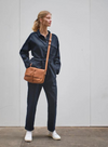 Picking Flowers Medium Bag in Cognac Used Look from Keecie