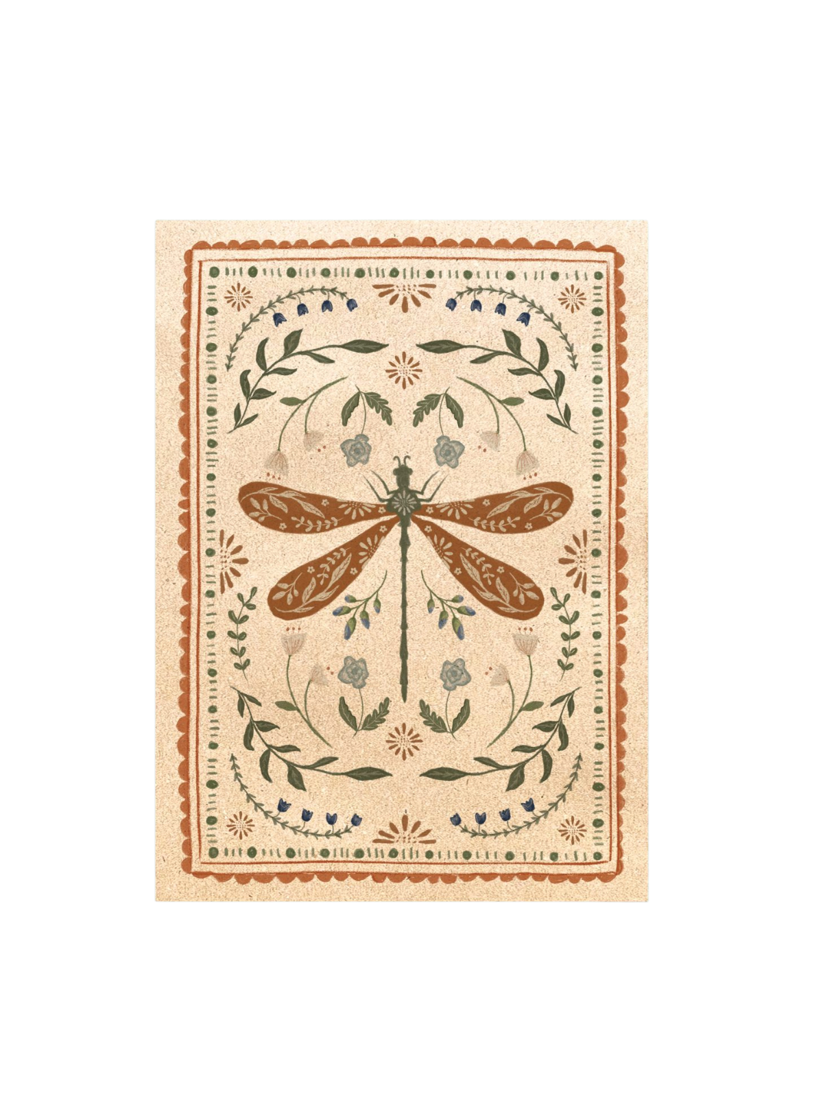 East of India Insect print Dragonfly