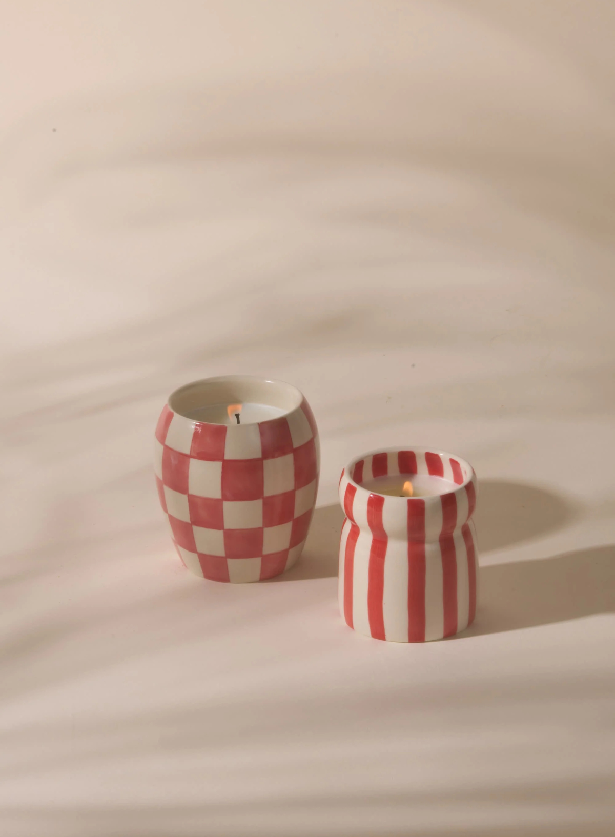 Cabana 6.5oz Red Striped Candle - Hibiscus Bay from Paddywax