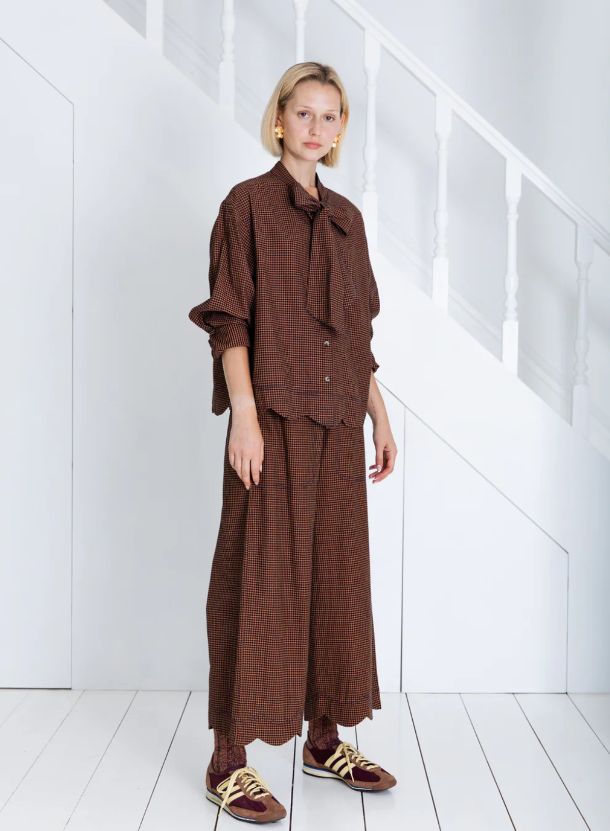 Hardie Shirt in Midnight/Tan from Bonté