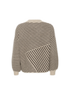 Verana Knit Pullover in Brown/Feather Gray from Kaffe