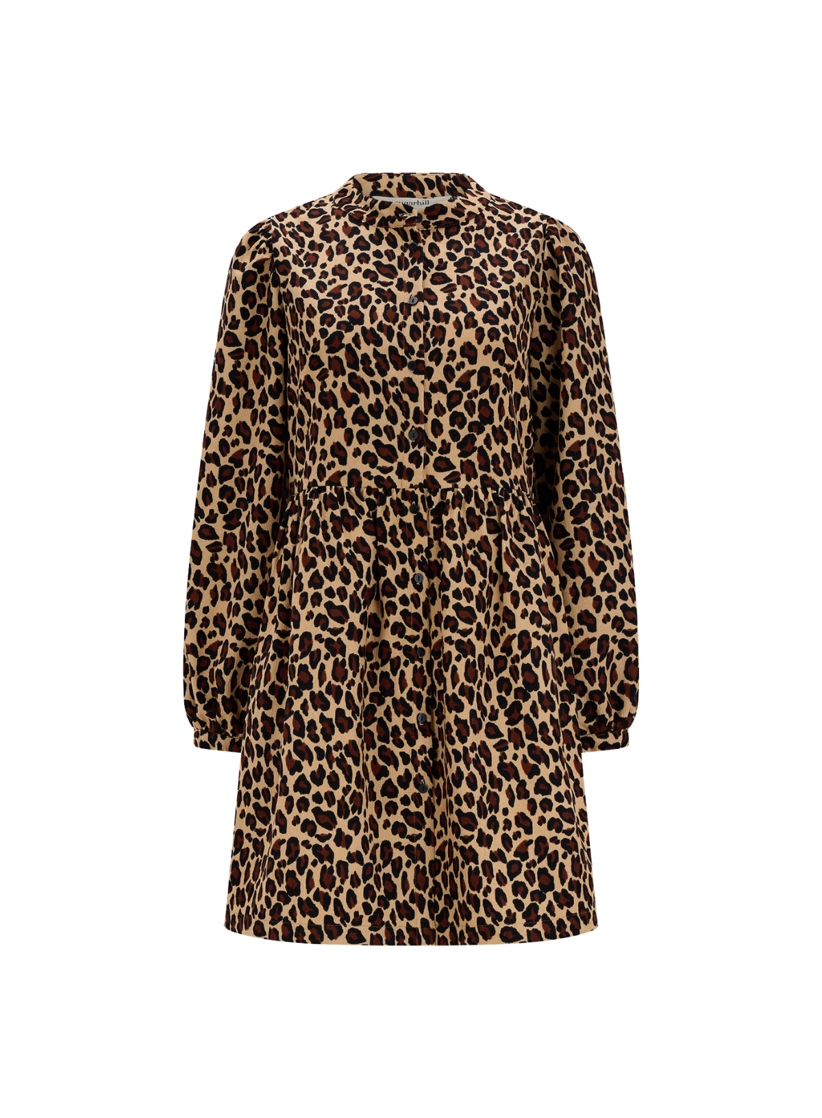 SugarhillI Brandy Mini Smock Dress in Leopard Cord