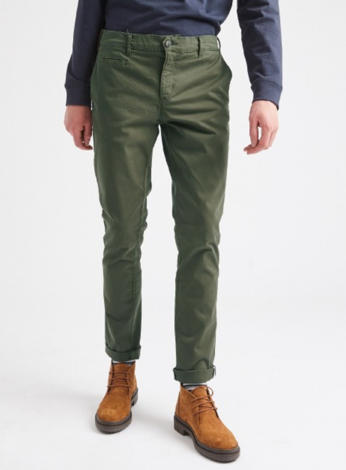 Brix Cotton Pants in Kaki from Faguo