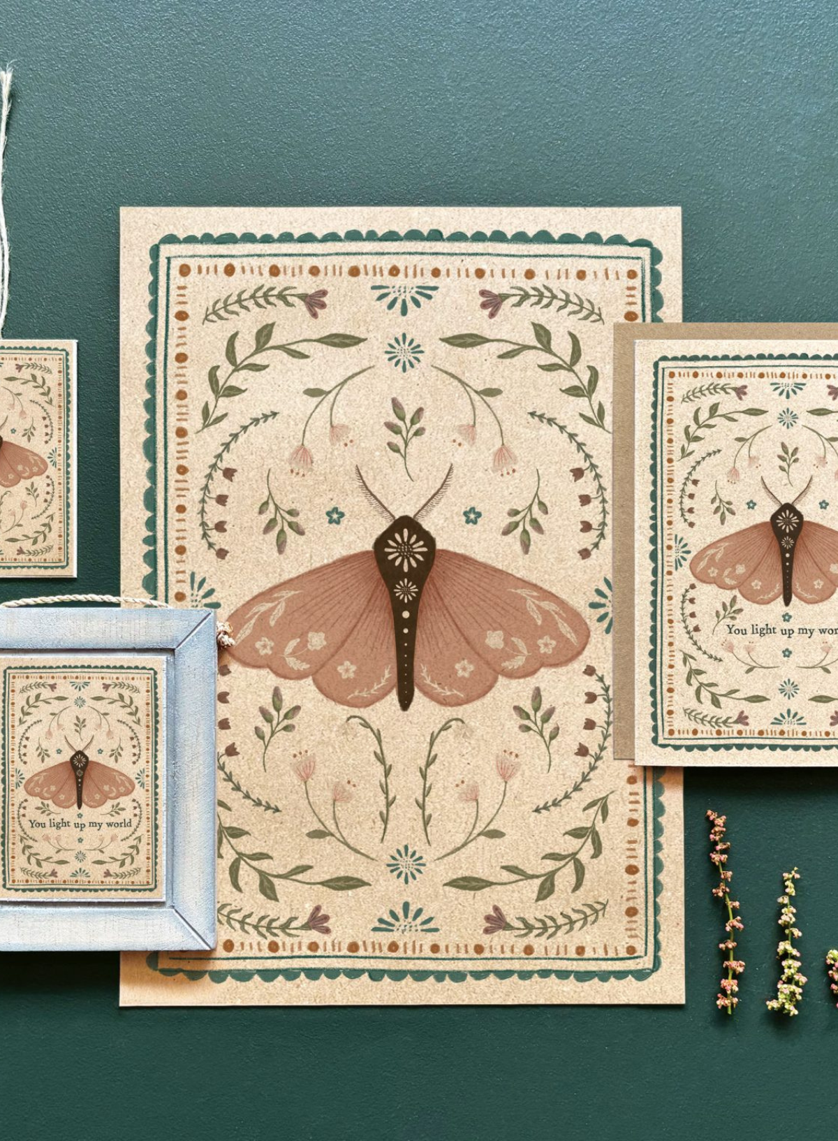 East of India Insect print Moth