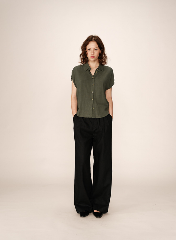 Perez Shirt in Vert from Grace & Mila