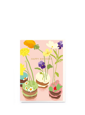 Flower Cake Birthday Card from Noi