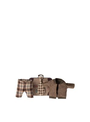 Grandpa Mouse Suitcase - Jacket, Pants and Tie from Maileg