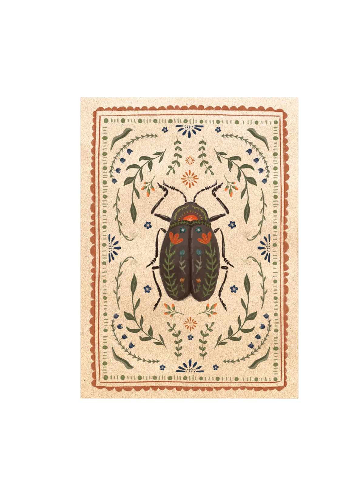 East of India Insect print Beetle