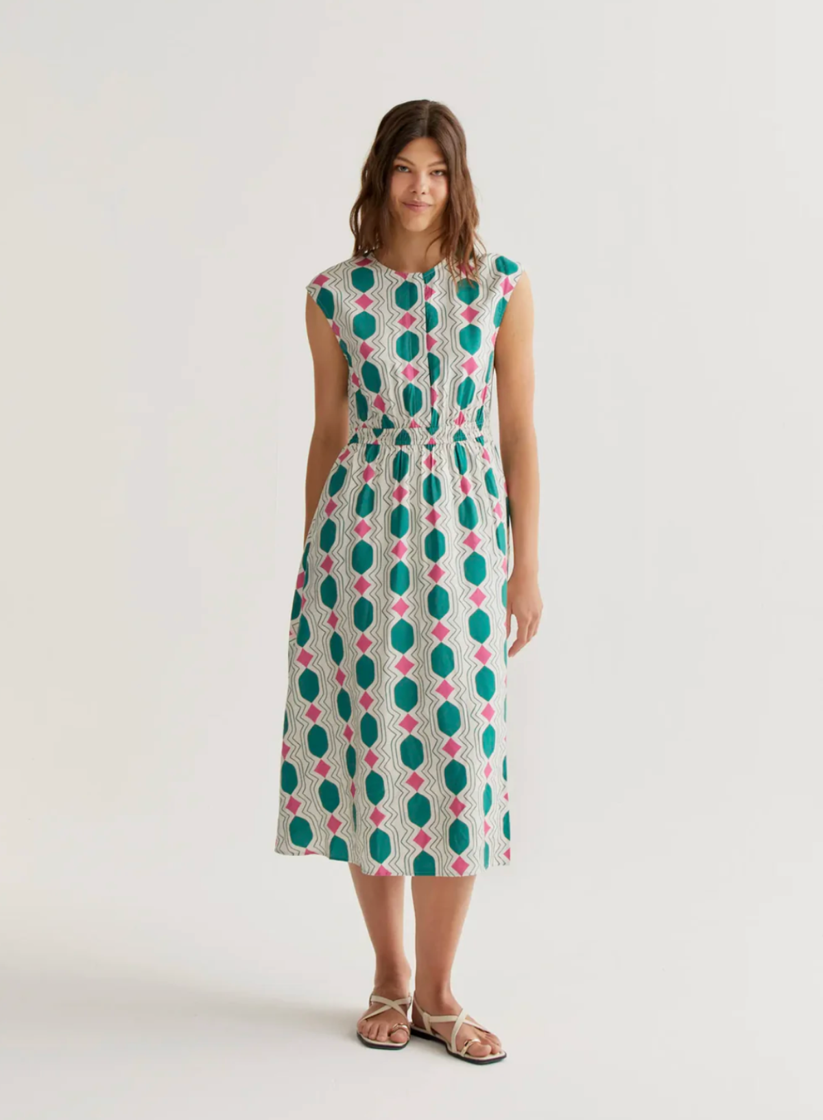 Compañia Fantastica Midi Dress in Geometric