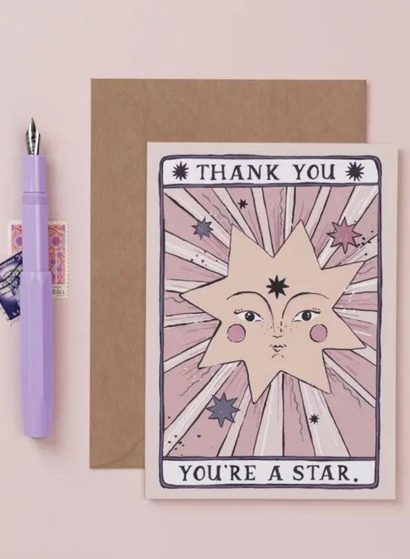 You're a Star Thank You Card from Sister Paper Co.