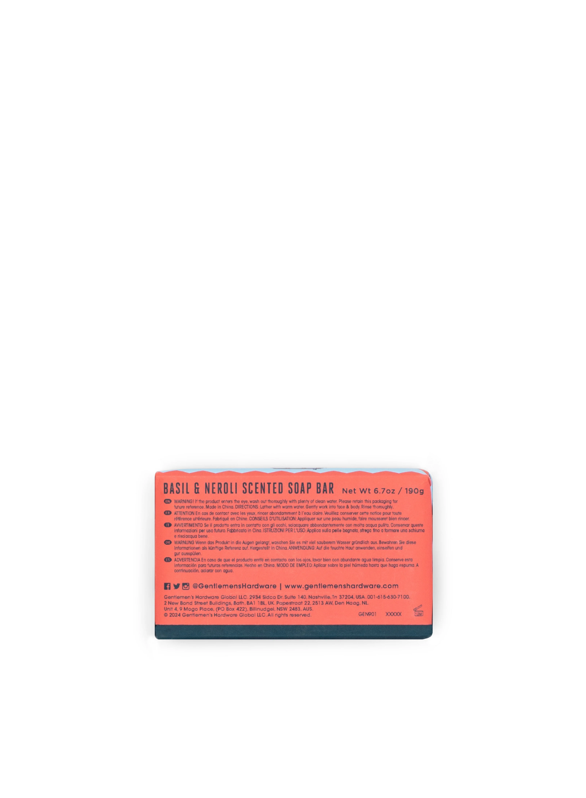 The Adventurer’s Soap - Basil and Neroli from Gentlemen's Hardware