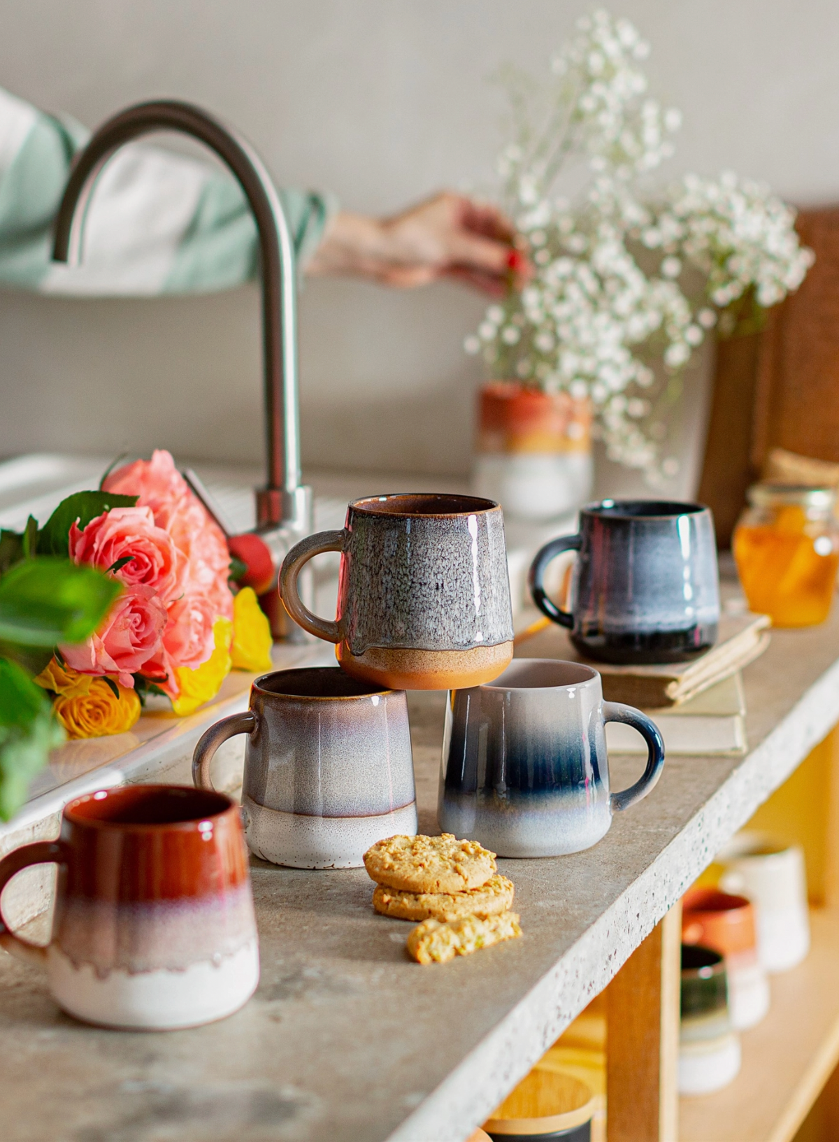 Sass & Belle Dusk Mojave Glaze Blue Mug