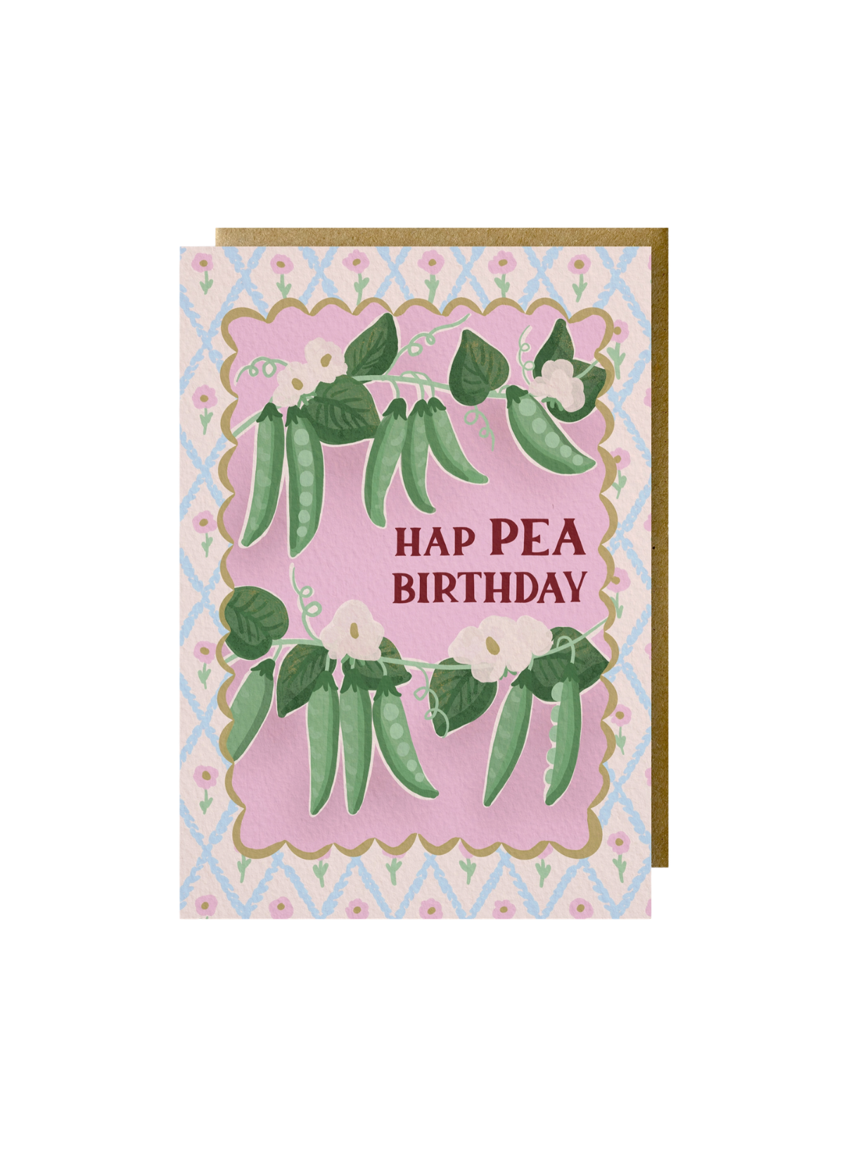 Jessie Maeve Peas Vegetable and Floral Birthday Card
