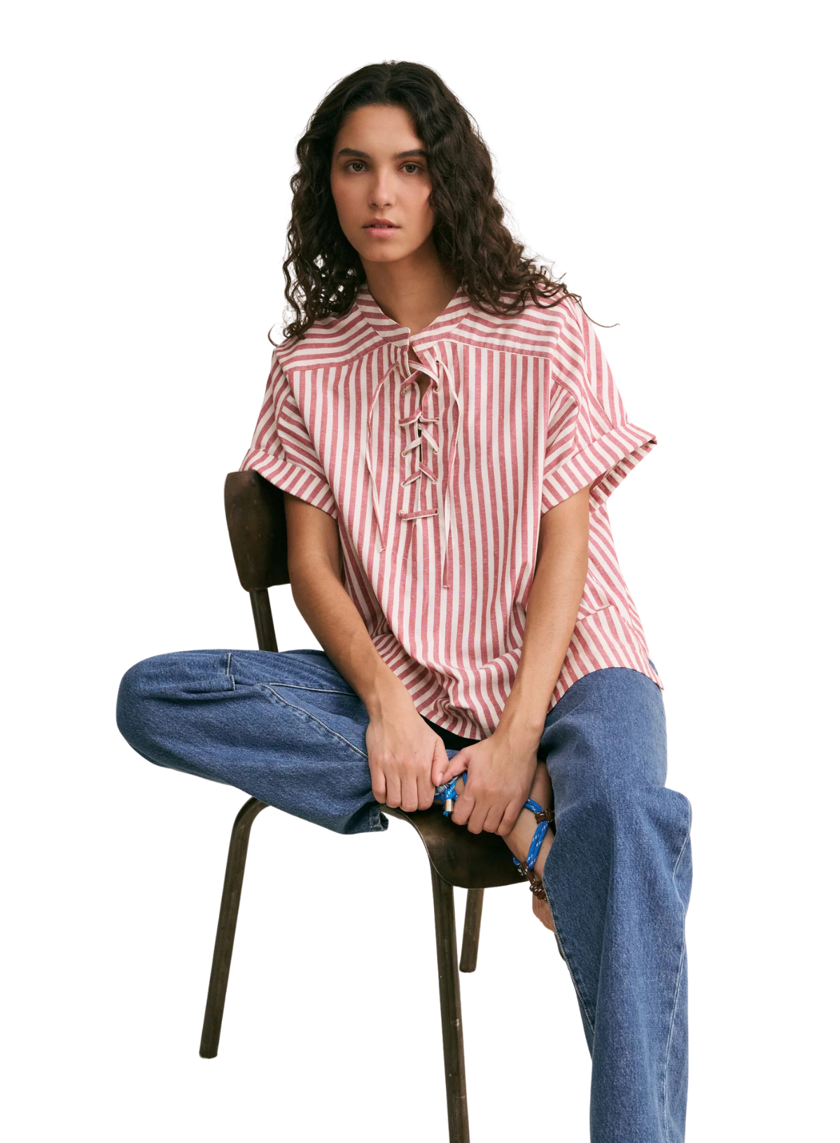 Leo Top in Sangria Stripe from Hod