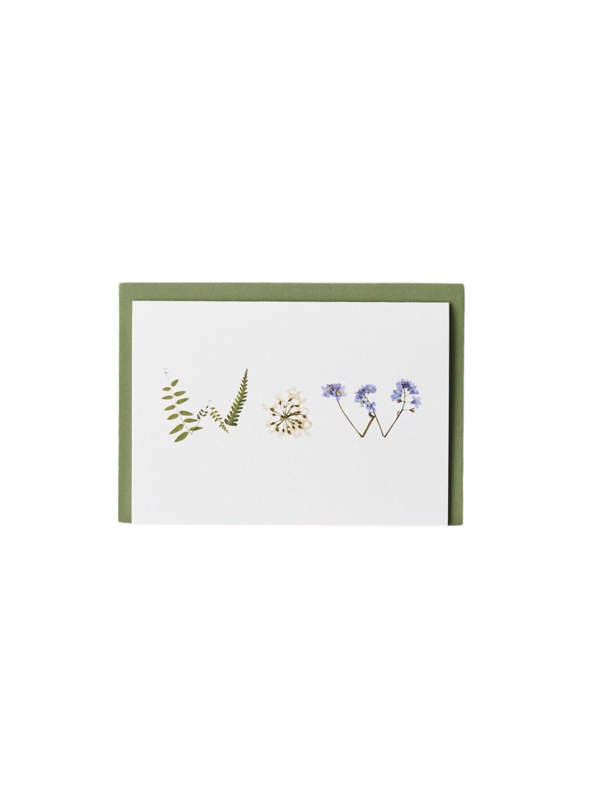 Botanique Workshop WOW Pressed Flower Message Card