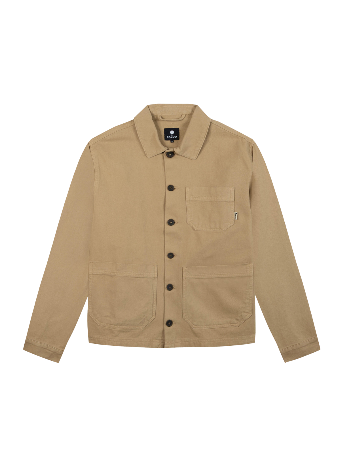 Lorge Woven Jacket in Beige from Faguo