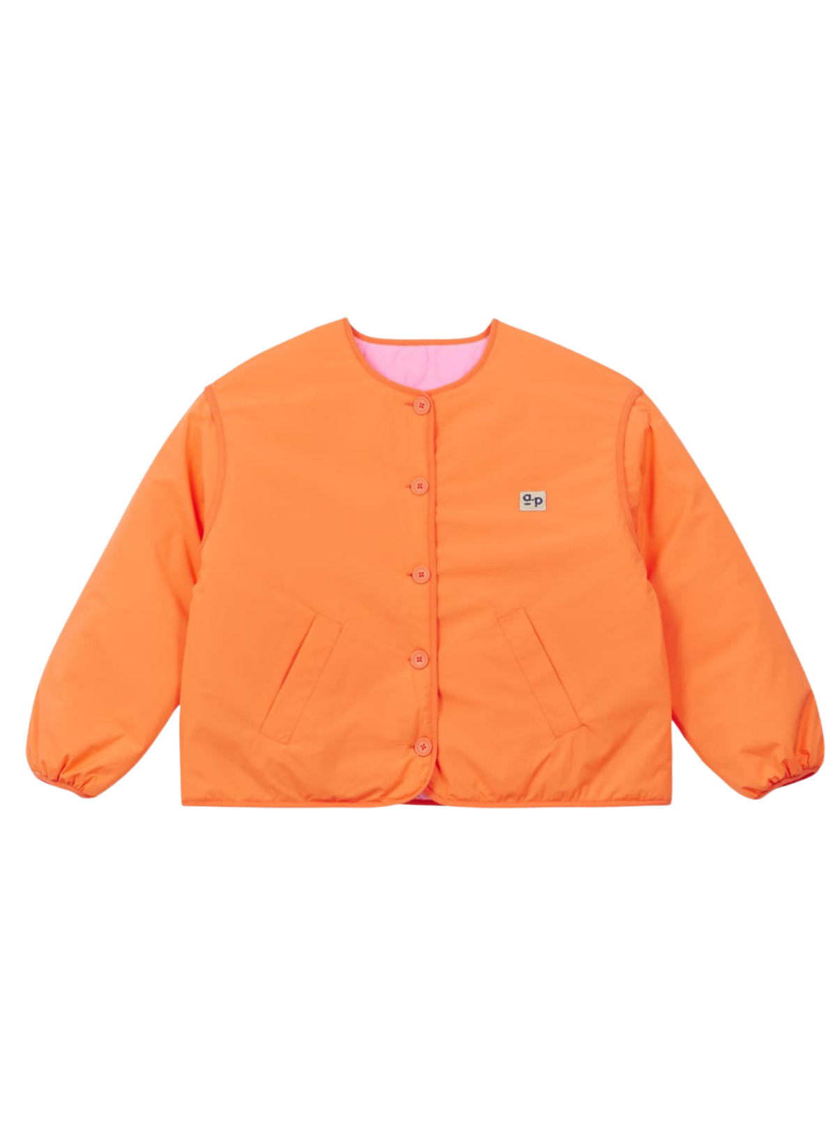 a.p Reversible Quilted Jacket In Orange