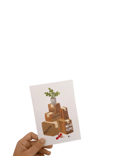 Moving Boxes New Home Card from Jade Fisher