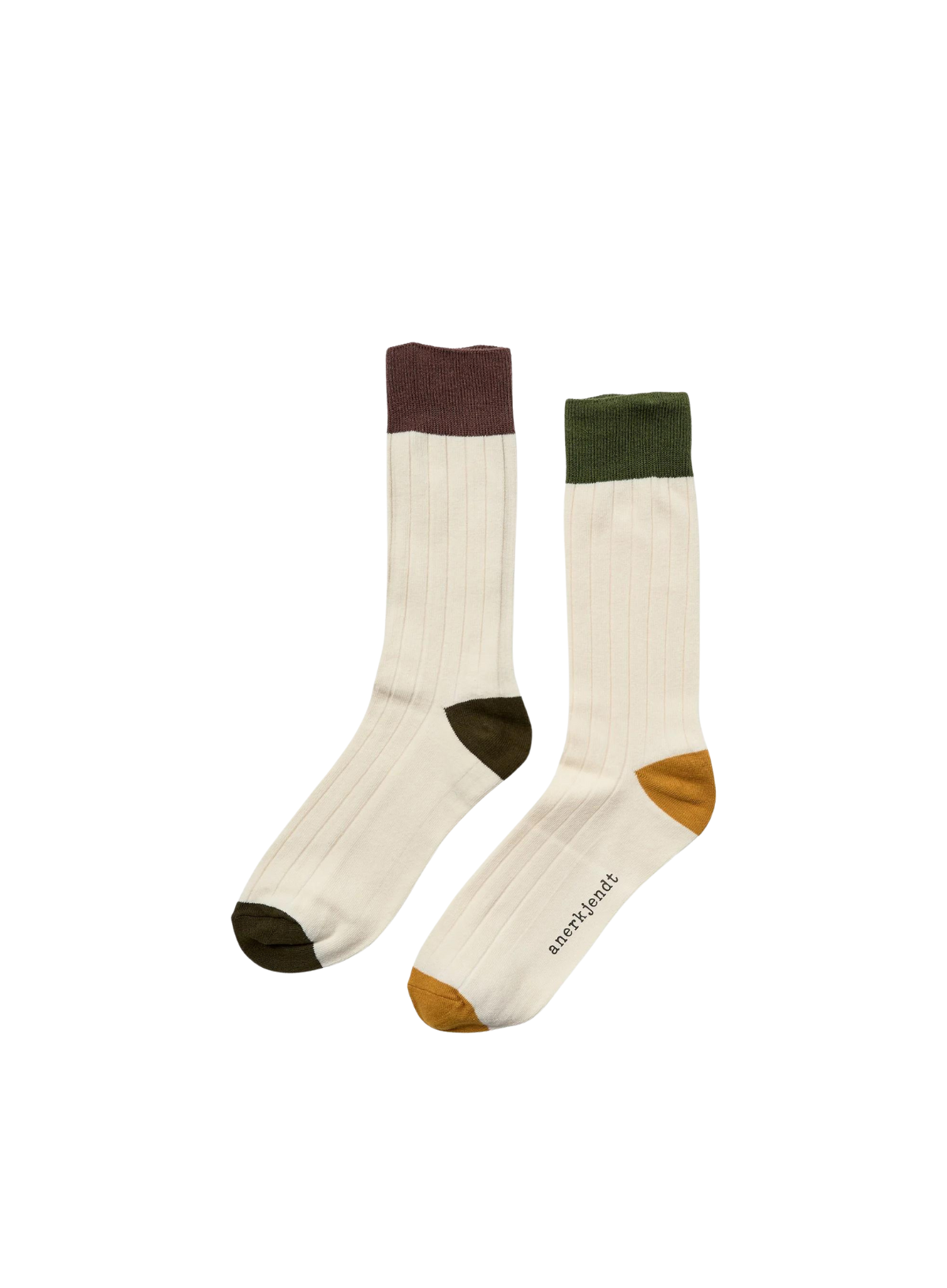Oluf 2 Pack Socks in Multi from Anerkjendt