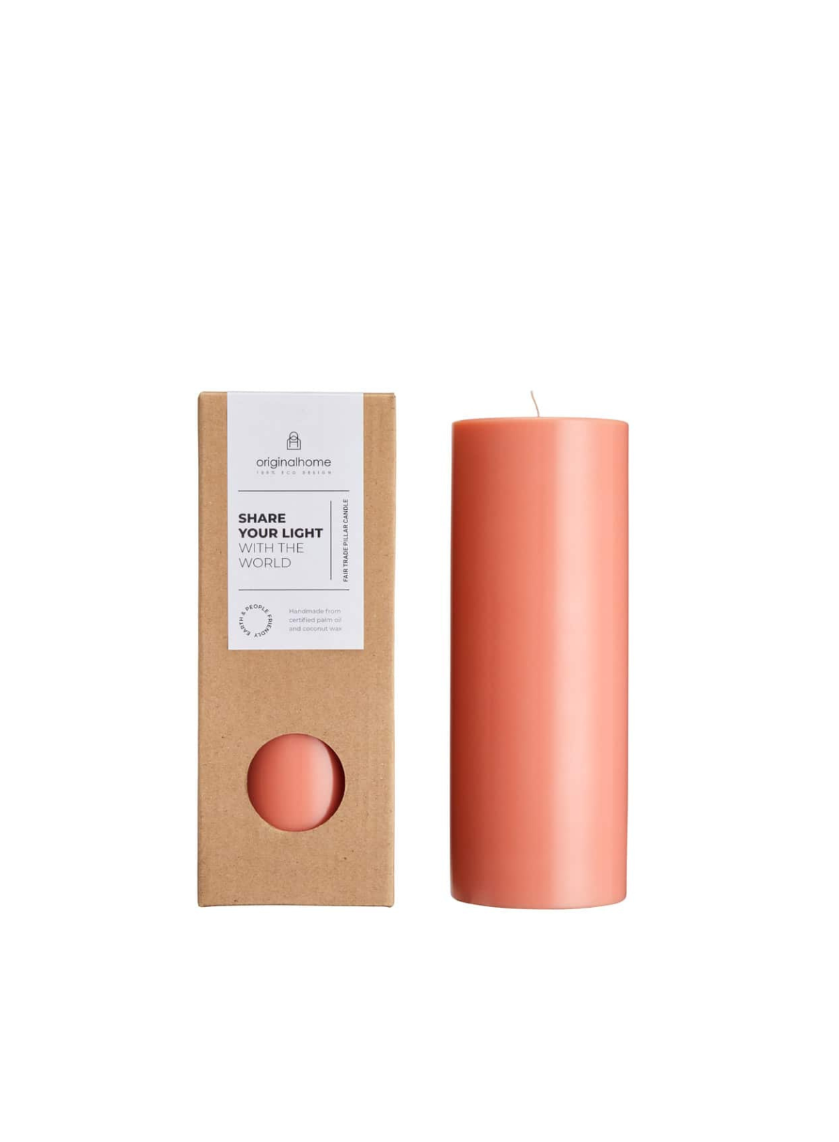 Pillar Candle in Apricot 7.5x20cm from Original Home