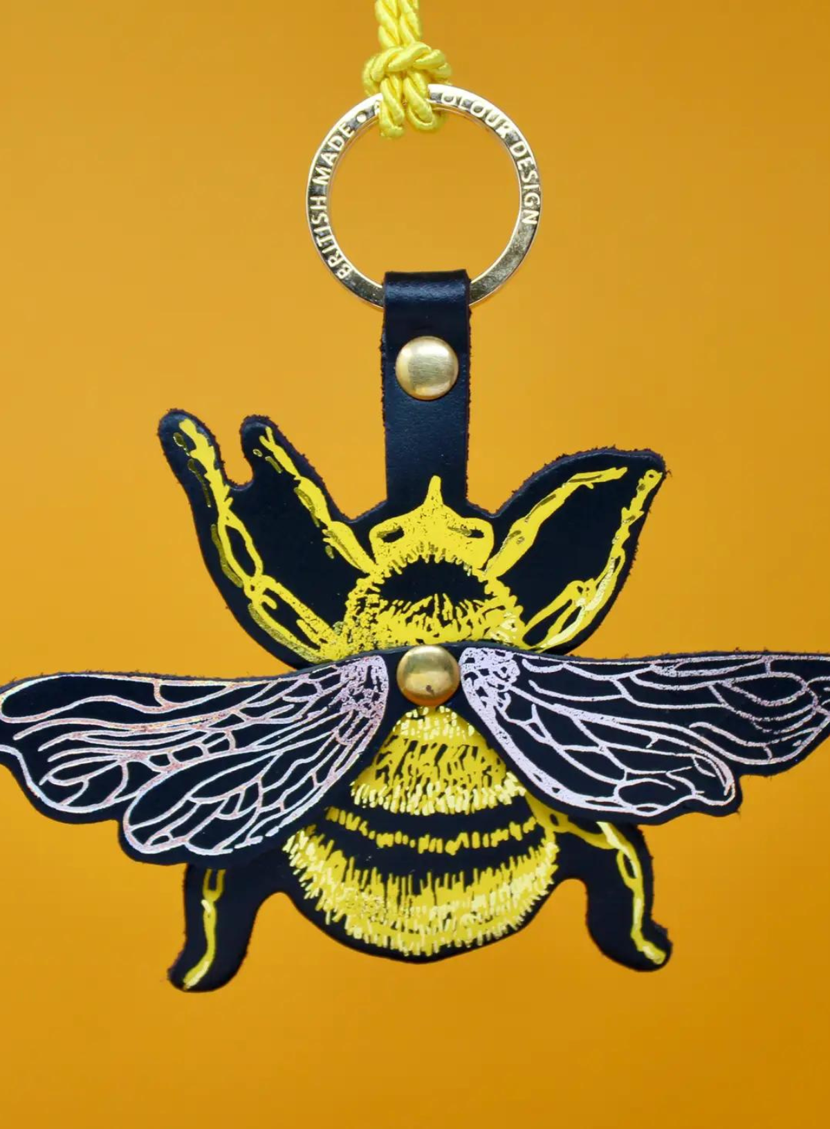 Statement Bee Key Fob in Yellow from Ark