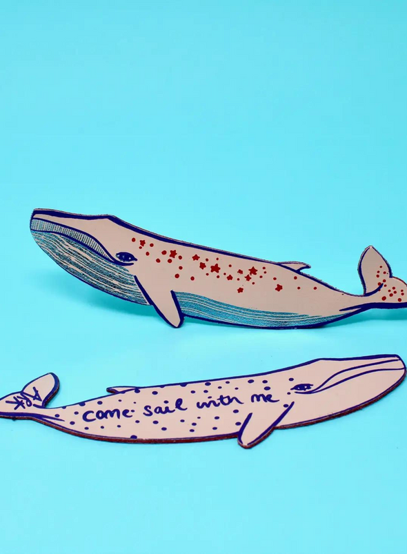 Whale 'Sail With Me' Bookmark from Ark
